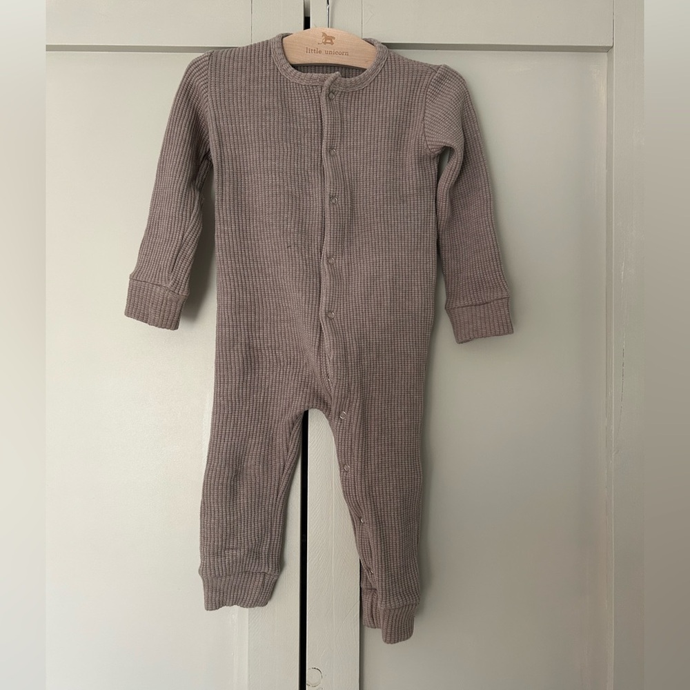 Oak and Dagger Ribbed Kids One Piece - purple